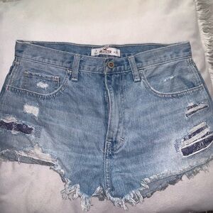 Hollister Ripped Jean Shorts